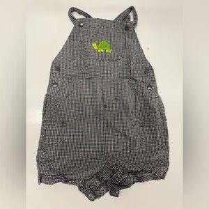 Carter's Black and White Checkered Overalls
